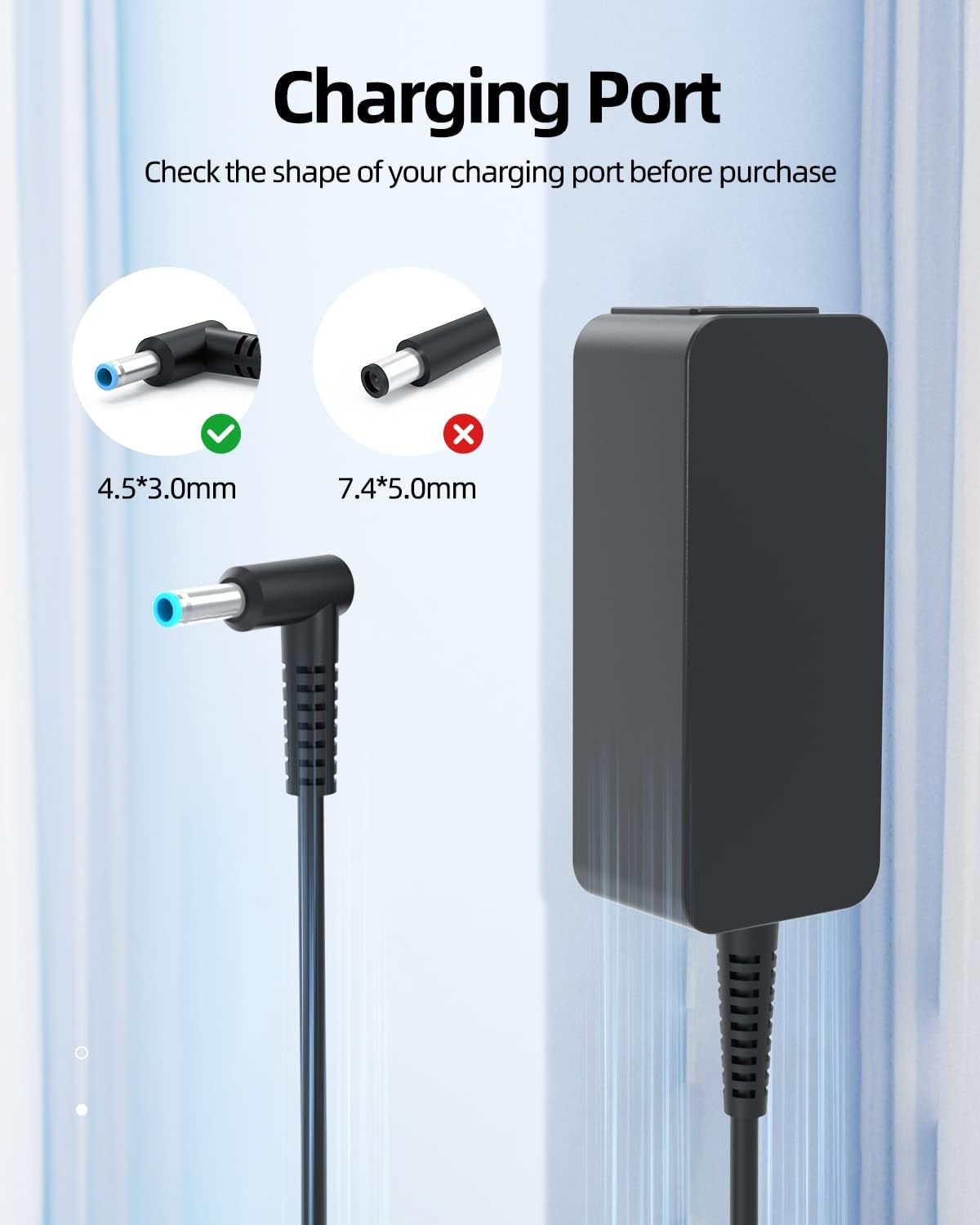 image:imageSuperer Laptop Charger Fit for HP 15dy2xxx 15dy2702dx 15dy2073dx 15dy2021nr 15dy2035nr 15dy2074nr 15dy1073nr 15dy2037nr 15dy2005tg 15dy2056ms 15dy2003ca 15dy2013ca 15dy2027od Power Supply