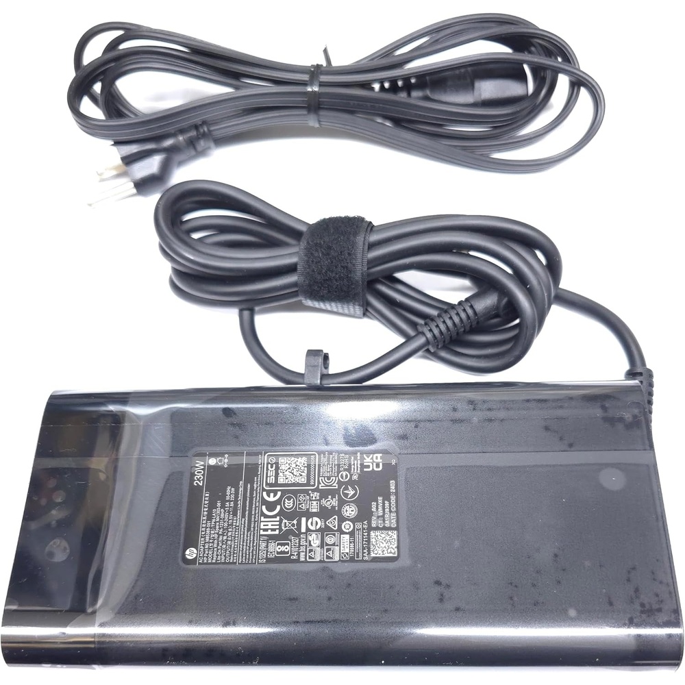 image:imageHP 230W 195V 118A 45mm Grey Tip AC Adapter for HPOmen 15 16 HPOMEN Transcend Victus 16 by Gaming Laptop ZBook Fury 16 G8 G9 G10 M85389001 TPNLA10 M41303001 PA123108HP
