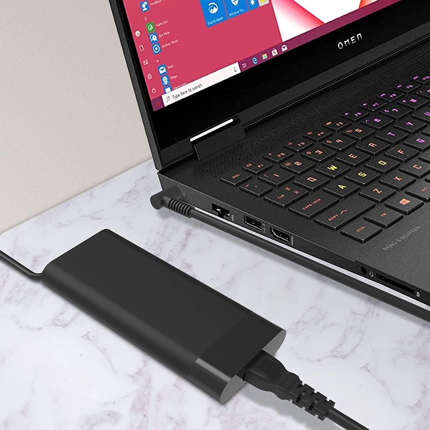 image:image200W AC Adapter Laptop Charger Compatible with HP Omen Pavilion 15 16 17 15t 17t Gaming LaptopZBook 15 15u Fury Studio Power G3 G4 G5 G6 G7 G8 Mobile Workstation Slim Charger