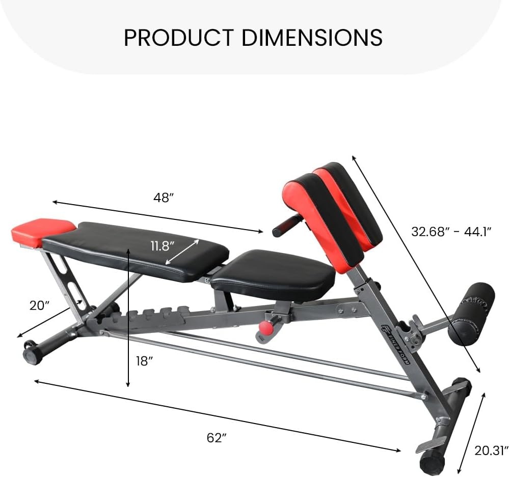 image:imageFiner Form MultiFunctional Adjustable FID Weight Bench and Roman Chair