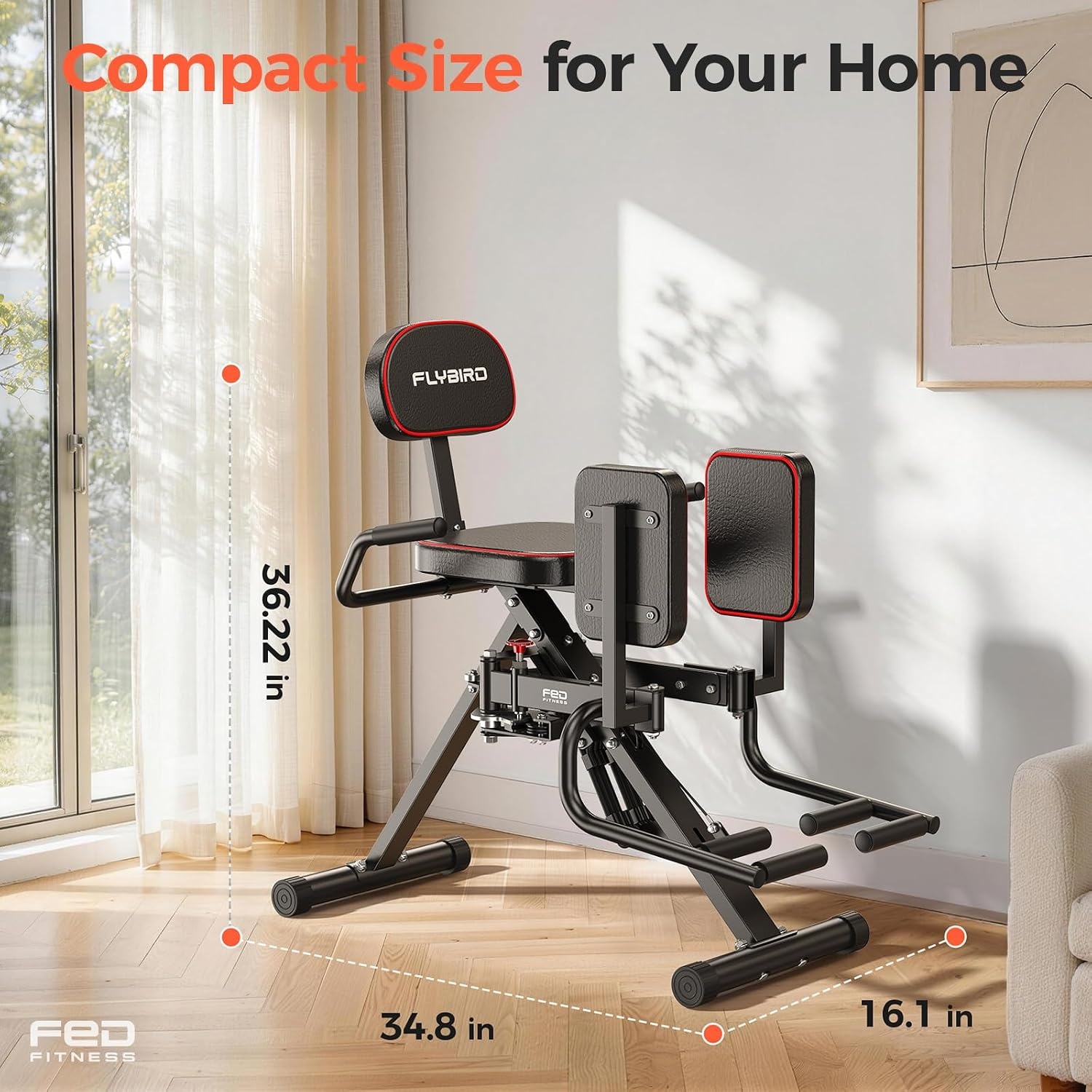image:imageHA1 2in1 Hip Abductor and Adductor Machine Glute amp Inner Thigh Workout Equipment for Home Gym Leg Workout and Booty Builder with 6 Adjustable Resistance Bands and Dual Foot Bar