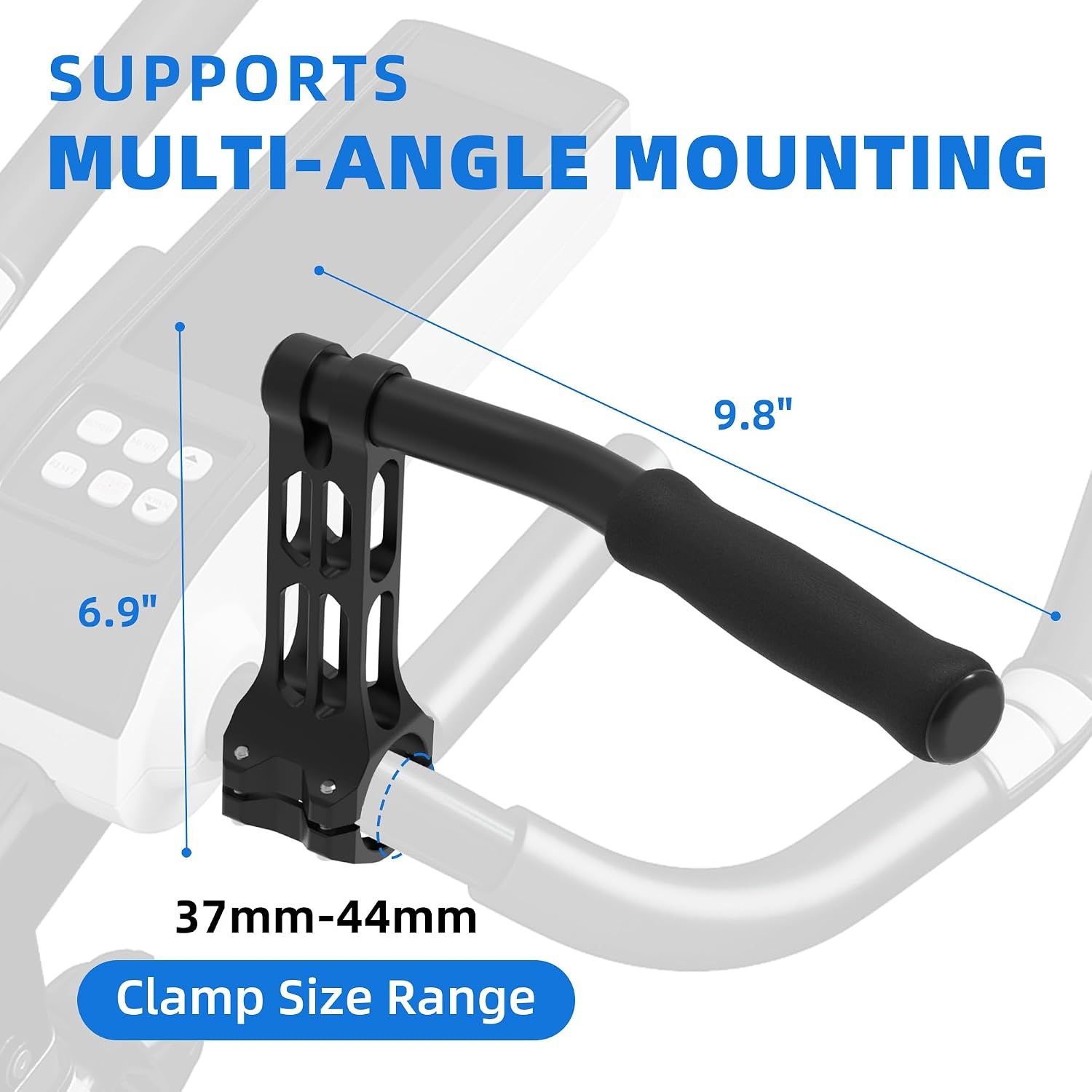 image:imageHandlebar Extenders for Indoor Exercise Bikes Compatible with Peloton amp Stationary Bikes Adjustable Upright Riding Position Comfortable Foam Grips Easy to Install