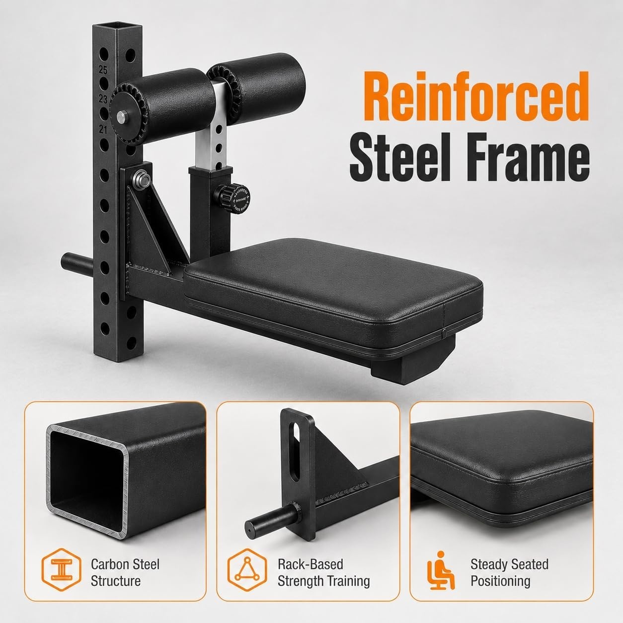 image:imageLat Pulldown Seat Attachment 4Level Height Adjustment for Home Gym