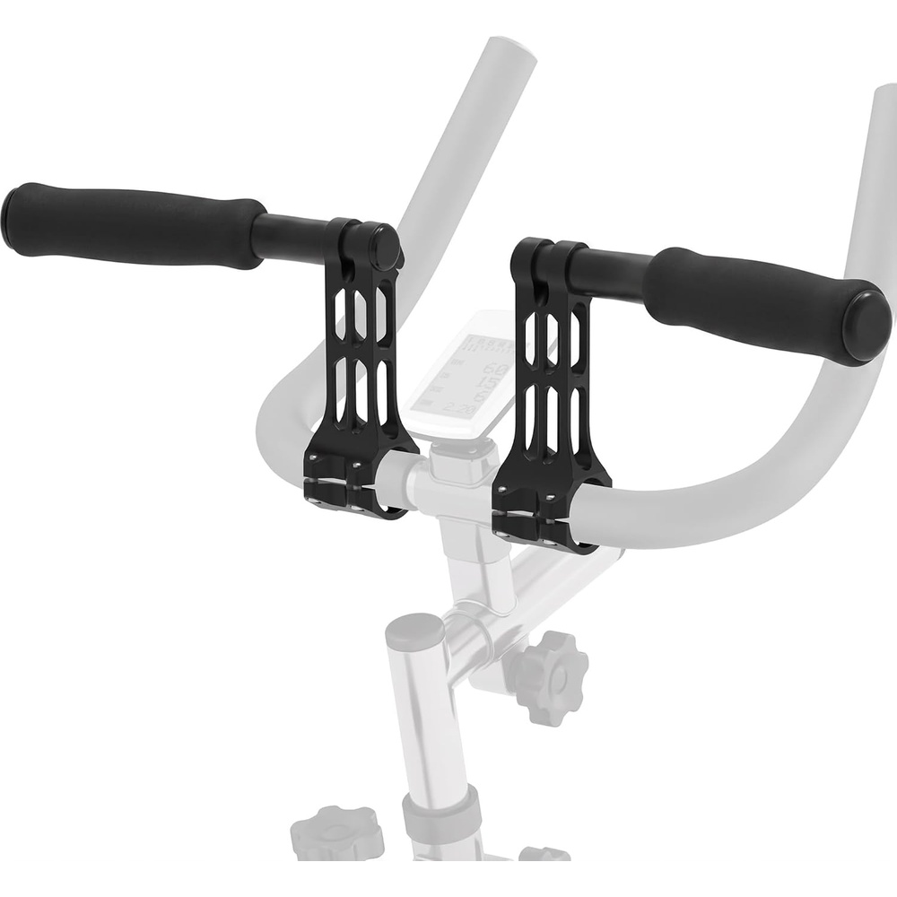 image:imageHandlebar Extenders for Indoor Exercise Bikes Compatible with Peloton amp Stationary Bikes Adjustable Upright Riding Position Comfortable Foam Grips Easy to Install